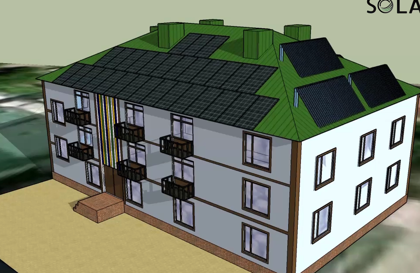 Сонячні панелі на сучасній нерухомості